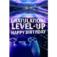 Geburtstag Hobby Gamer Controller Computerspiele Level-up...