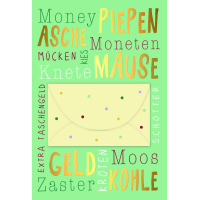 Geldkarte allgemein mit Geldkuvert Schlagwörter...