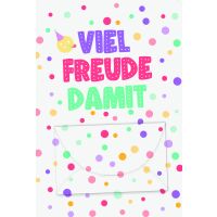 Geldkarte allgemein mit Geldkuvert Viel Freude damit...