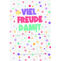 Geldkarte allgemein mit Geldkuvert Viel Freude damit...
