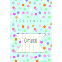 Gutschein allgemein mit Musterkarte Glückwunsch...
