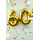 60. Geburtstag Happy Birthday goldene Zahl Glitter Glückwunschkarte mit Umschlag