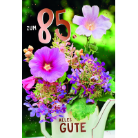85. Geburtstag Alles Gute Blumen Glückwunschkarte...