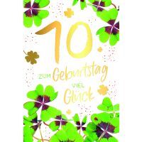70. Geburtstag Viel Glück Glücksklee...