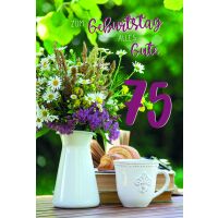 75. Geburtstag Sommer auf dem Land Alles Gute Blumen...