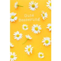 Genesung Gute Besserung Margeriten Glückwunschkarte...