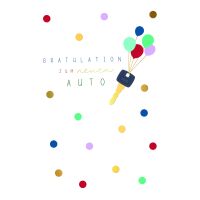 Neues Auto Gratulation Schlüssel Punkte...