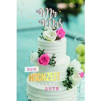 Hochzeit Alles Gute Mr & Mrs Torte...
