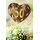 Goldhochzeit 50 Herz Blumen mit Goldfolie Glückwunschkarte mit Umschlag
