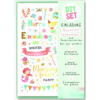 Einladungen Kindergeburtstag DIY Set 5 Postkarten 5...
