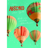 Abschied große A4 XXL Karte mit Umschlag Alles Gute...