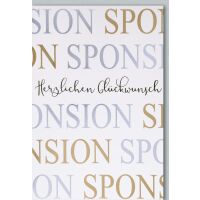 A Sponsion Glückwunschkarte mit Umschlag Sponsion...