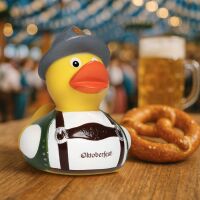 Oktoberfest Quietscheente Tracht Badeente ca. 8 cm gross München Lederhose
