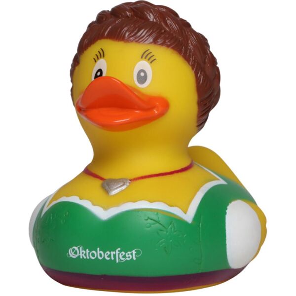 Oktoberfest Quietscheente Dirndl Badeente ca. 8 cm gross München Sennerin
