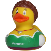 Oktoberfest Quietscheente Dirndl Badeente ca. 8 cm gross...