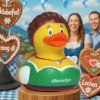 Oktoberfest Quietscheente Dirndl Badeente ca. 8 cm gross...