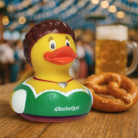 Oktoberfest Quietscheente Dirndl Badeente ca. 8 cm gross München Sennerin