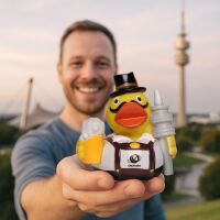Oktoberfest Quietscheente München Badeente ca. 8 cm gross Maß Bier Olympiaturm