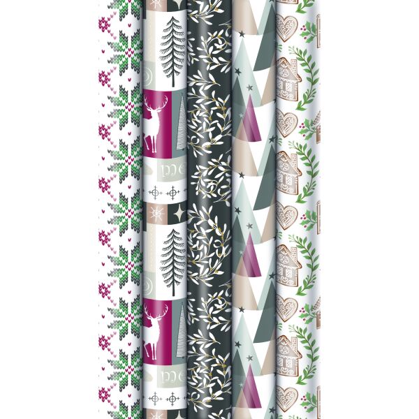 Weihnachten Sortiment Geschenkpapier Cozy Home 25 Röllchen € 3,95 Gesamt UVP € 98,75 Bundle 2025