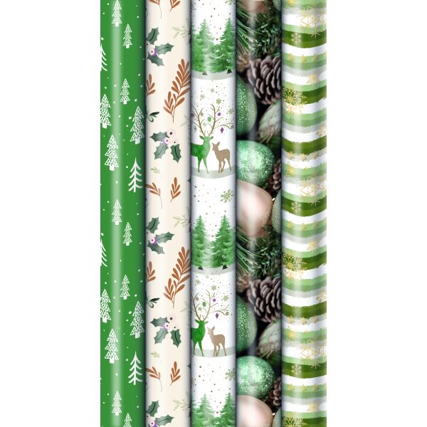 Weihnachten Sortiment Geschenkpapier Natural Twist 25 Röllchen € 3,95 Gesamt UVP € 98,75 Bundle 2025