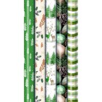 Weihnachten Sortiment Geschenkpapier Natural Twist 25...