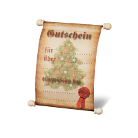 Gutschein-Rolle Weihnachten 18 x 27 cm Gutschein...
