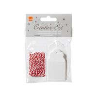 Geschenkanhänger blanko Creative-Set 30 Stück +...