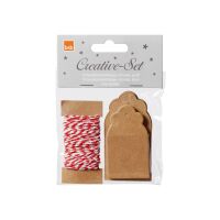 Geschenkanhänger blanko Creative-Set 30 Stück +...