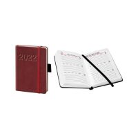 Kalender 2027 V-Book Buchkalender A6 Hardcover grau Zahl...