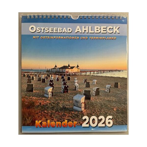 SALE Ostseebad Ahlbeck Kalender 2026 mit Ortsinformationen und Terminplaner