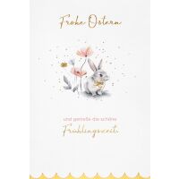 Ostern unverpackte Glückwunschkarte mit Umschlag...