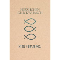 Firmung unverpackte Glückwunschkarte mit Umschlag...