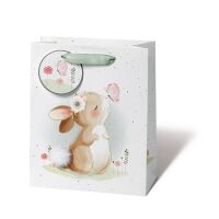 Ostergeschenktüte Tasche medium A5-Format Bunny...