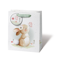 Ostergeschenktüte Tasche medium A5-Format Bunny...