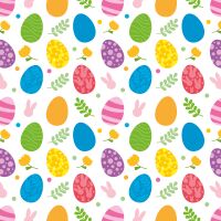 Oster-Geschenkpapier 70x150cm bunte Eier Röllchen...