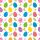 Oster-Geschenkpapier 70x150cm bunte Eier Röllchen Kraftpapier Ostern