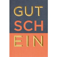 Gutschein unverpackte Glückwunschkarte mit Umschlag...