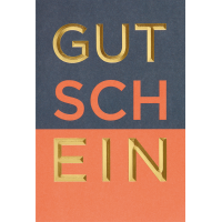 Gutschein unverpackte Glückwunschkarte mit Umschlag...