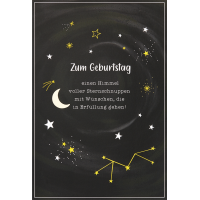 Geburtstag Glückwunschkarte mit Umschlag unverpackte...