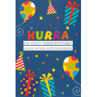 Kindergeburtstag unverpackte Glückwunschkarte mit...