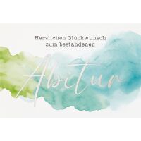 Abitur unverpackte Glückwunschkarte mit Umschlag...