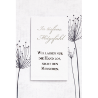 Trauerkarte Kondolenz Beileidskarte mit Umschlag in...
