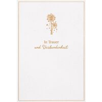 Trauerkarte Kondolenz unverpackte Beileidskarte mit...