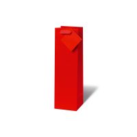 Tasche - Flaschen Format - 36x10,5x10 cm - Unicolor rot