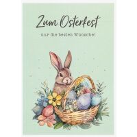 Ostern unverpackte Glückwunschkarte mit Umschlag die...