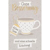 Minikärtchen zur Genesung Gute Besserung...