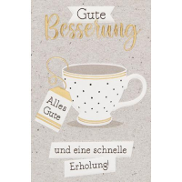 Minikärtchen zur Genesung Gute Besserung...
