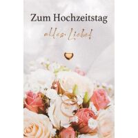 Minikärtchen zum Hochzeitstag Klammerkarte...