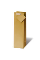 Tasche - Flaschen Format - 36x10,5x10 cm - Unicolor gold