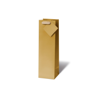 Tasche Tüte Flaschen-Format Unicolor gold
